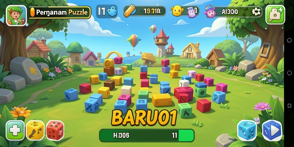 Tampilan gameplay menarik dari BARU01 yang penuh tantangan Puzzle.