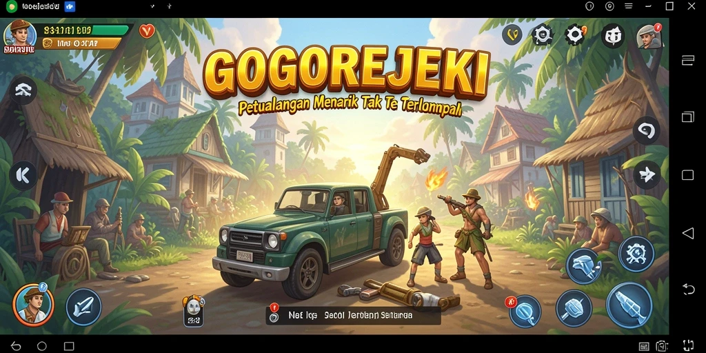 Tampilan gameplay GOGOREJEKI dengan berbagai petualangan menarik.