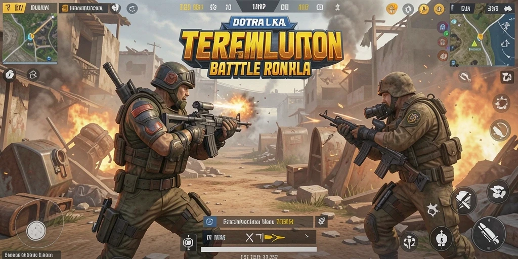 Screenshot IDRRP memperlihatkan aksi seru dalam Battle Royale.