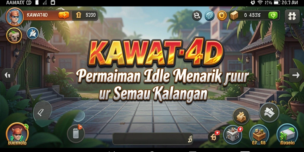 Tangkapan layar KAWAT4D menampilkan gameplay Idle yang memikat.
