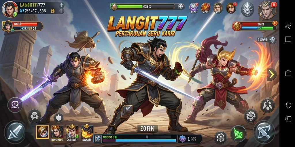 Tangkapan layar LANGIT777 yang menunjukkan aksi pertarungan yang mendebarkan.