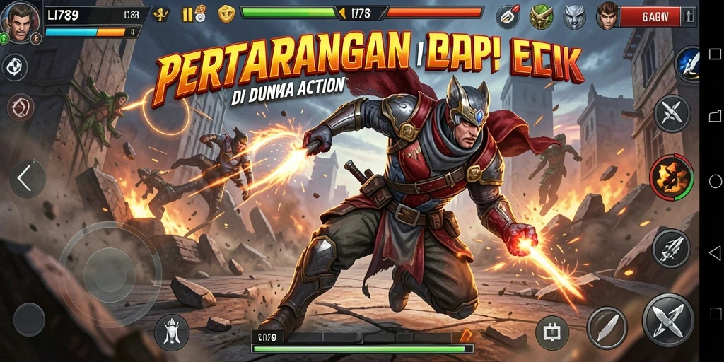 Tampilan screenshot LI789 menampilkan aksi pertempuran yang seru.