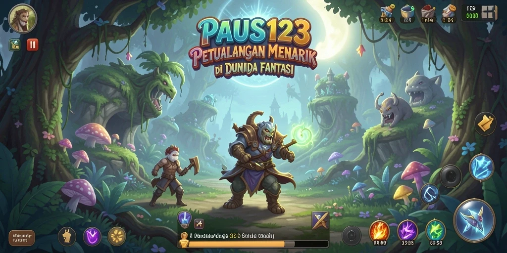 Tangkapan layar PAUS123 menampilkan dunia petualangan yang menakjubkan dan gameplay yang mendebarkan.