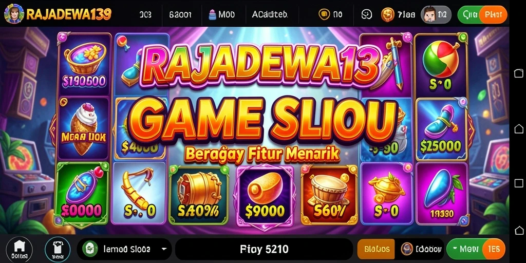 Tampilan gameplay menarik dari RAJADEWA138 yang memukau.