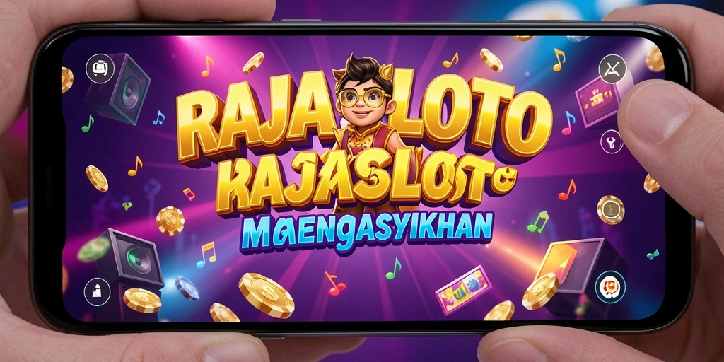 Tampilan utama RAJASLOTO dengan gameplay musik yang seru.
